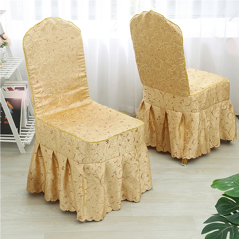 Wholesale Floral Striped Custom Chair Cover Dining Room Wedding Hotel Banquet Chair Cover