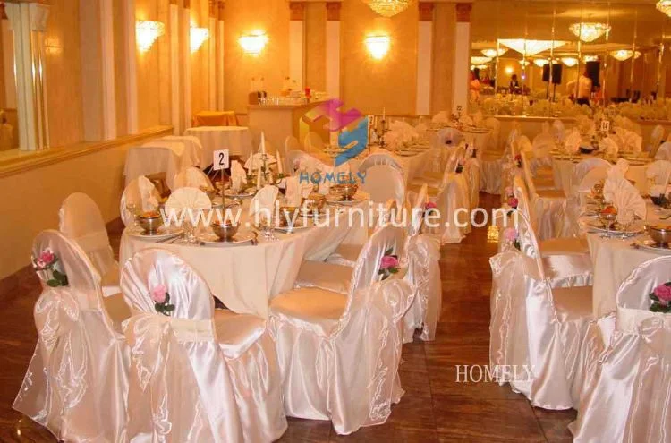 Gold Spandex Chair Cover for Tiffany Banquet Chair Used