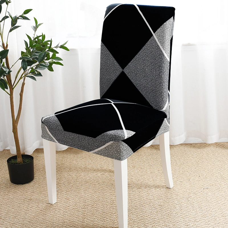 Nice Design 3D Printing Stretch Chair Seat Cover Elastic Stretch Chair Cover for Dining Wedding Event