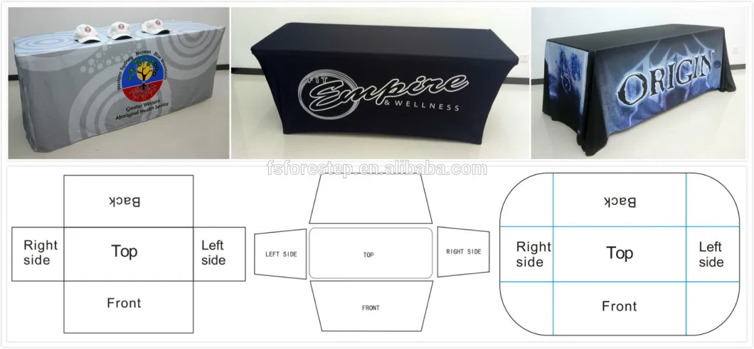 Custom Design Strech Table Cover and Strech Table Cloth