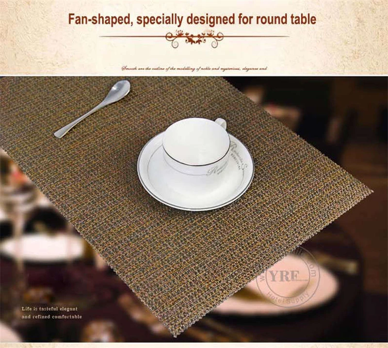 Yrf Factory Wholesale Table Cloth Custom Color Hollow Lace Dinner Placemats