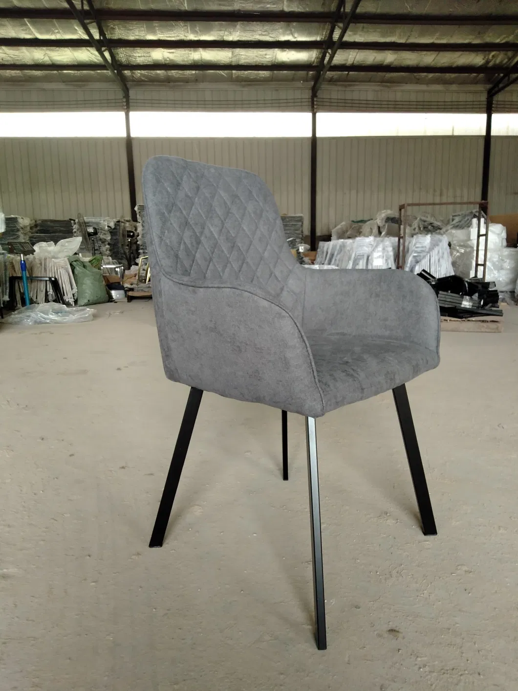 High Quality Factory Price Fabric Modern Simple Design Dining Chair