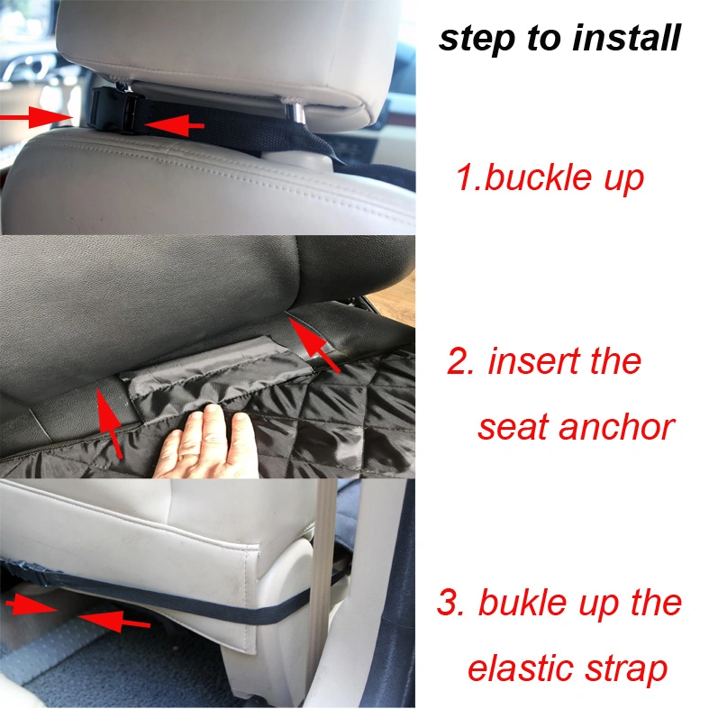 Comfortable Waterproof Quilted Material on Car Front Seat Cover