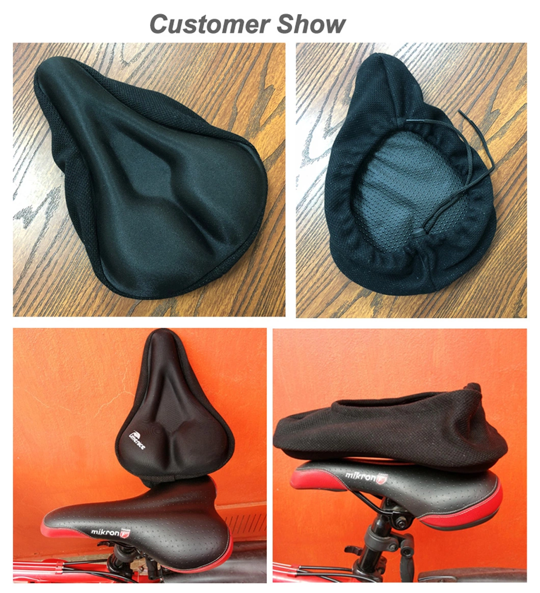 Wholesale Hot Sell Silica Gel Cycle Bicycle Saddle Paded Soft Comfortable Bike Seat Cushion Cover