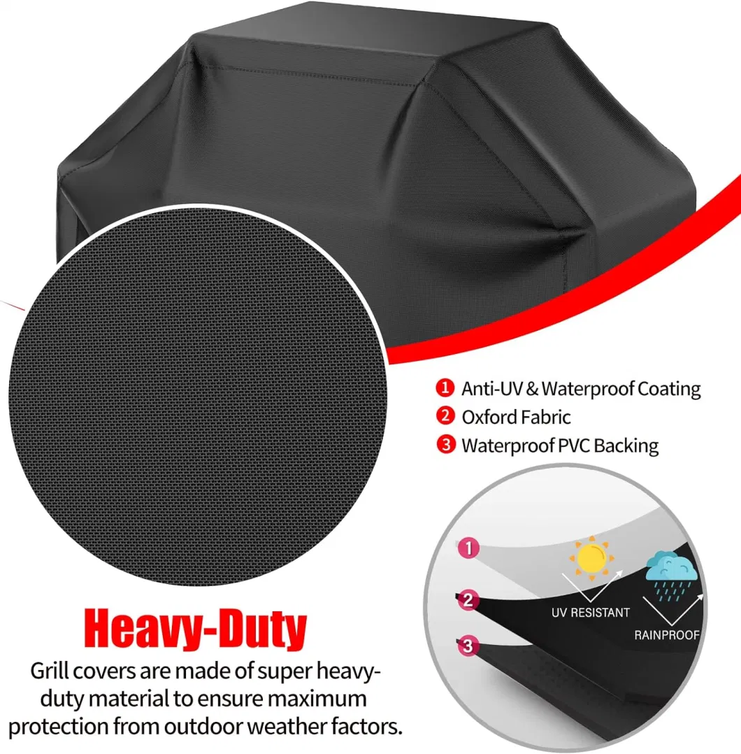 Heavy Duty Waterproof Grill Cover Garden Patio Outdoor Dust Free BBQ Cover Gas Grill Cover