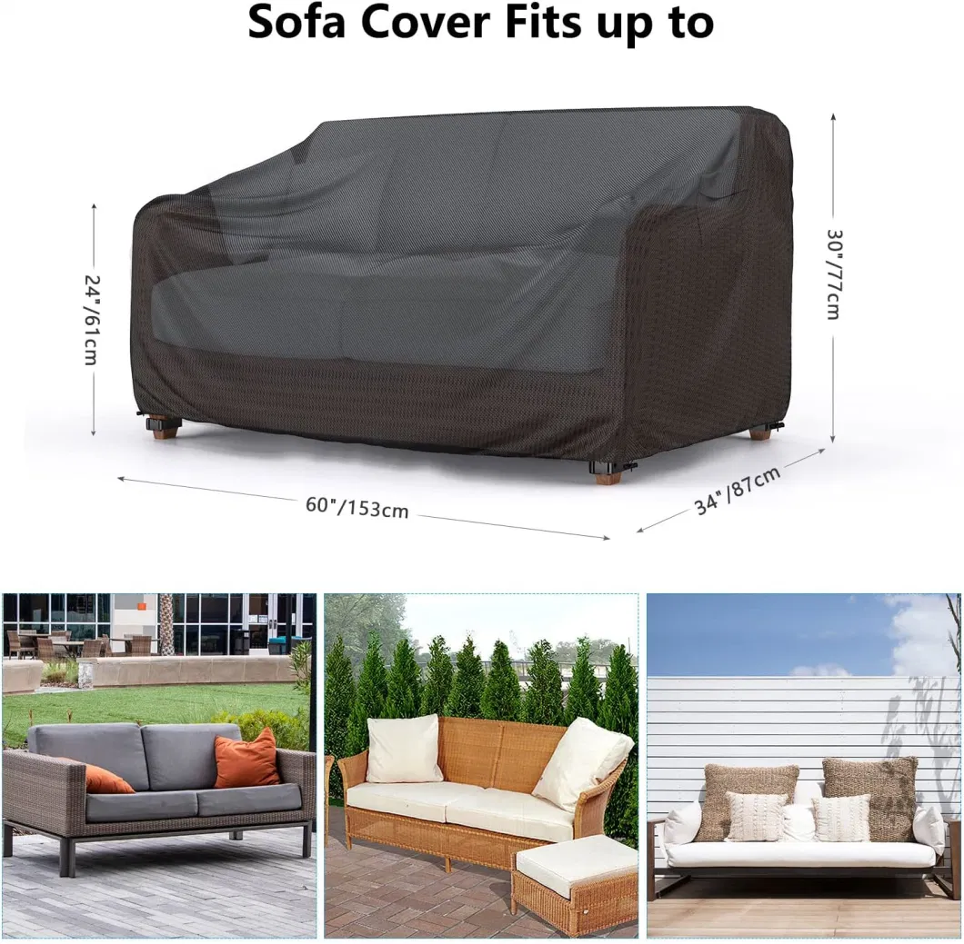 UV Resistant Waterproof Windproof Sofa Couch Garden Furniture Chair Dust Cover