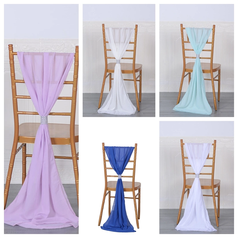 Custom Logo White Hotel One Piece Chair Cover Banquet Rosette Elastic Spandex Foldable Chair Covers for Wedding Decoration Chair Covers