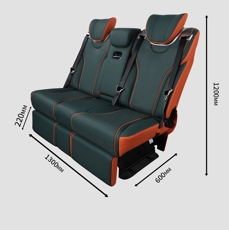 Business Car MPV Back Row Electric Massage Auto Seat Three-Seat Sofa for Benz Toyota Haice (XMSJ002)