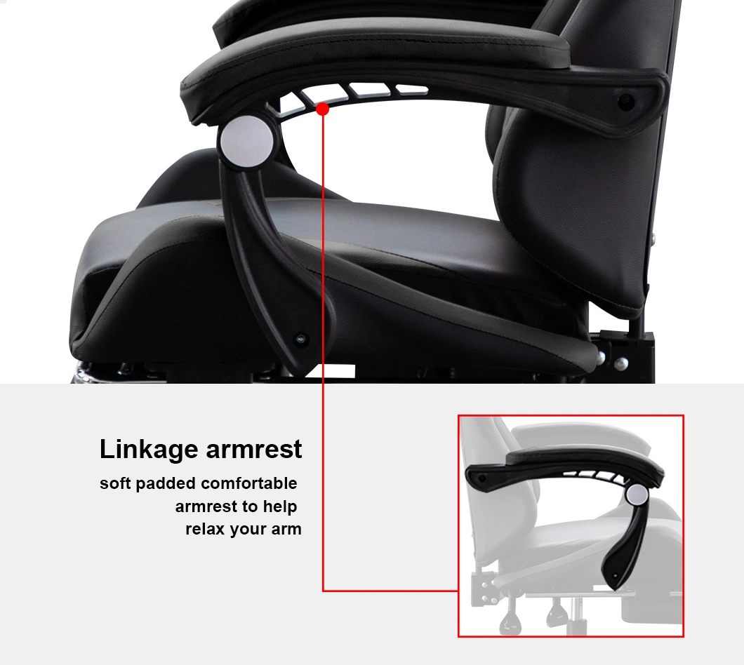 Comfortable Cover Ergonomic Office Recliner Experience Adjustable Adult 180 Degree Office Swivel Computer Gaming Chair