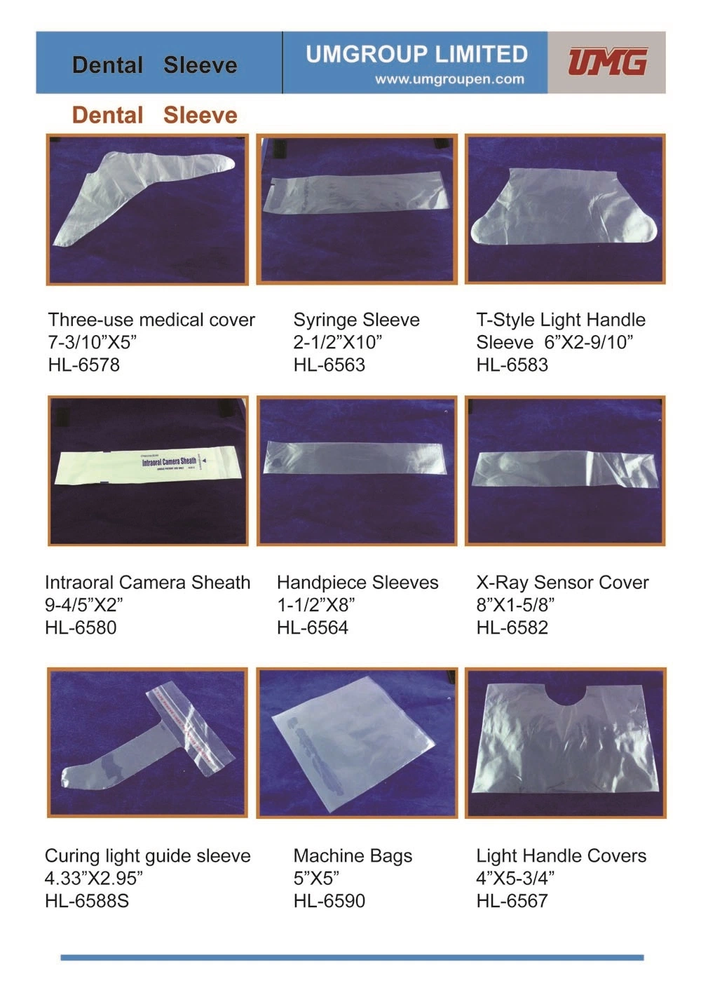 PE Material Transparent Plastic Half Chair Sleeves for Dental Surgical