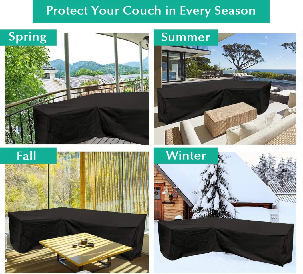 Dandelion Wholesale Custom Waterproof Dustproof Patio Sectional Sofa Cover