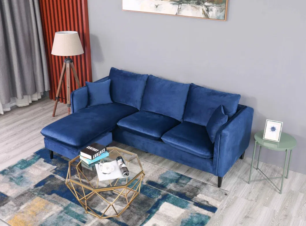 Hot 1+3 3 Huayang Customized Home Furniture Upholstered Leather Sofa