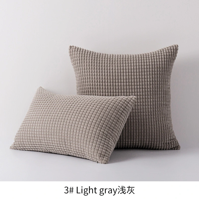 Corduroy Cushion Cover Corn Solid Pillow Case Grey Blue Yellow White Soft Home Decorative Pillow Cover 45X45cm/60X60cm