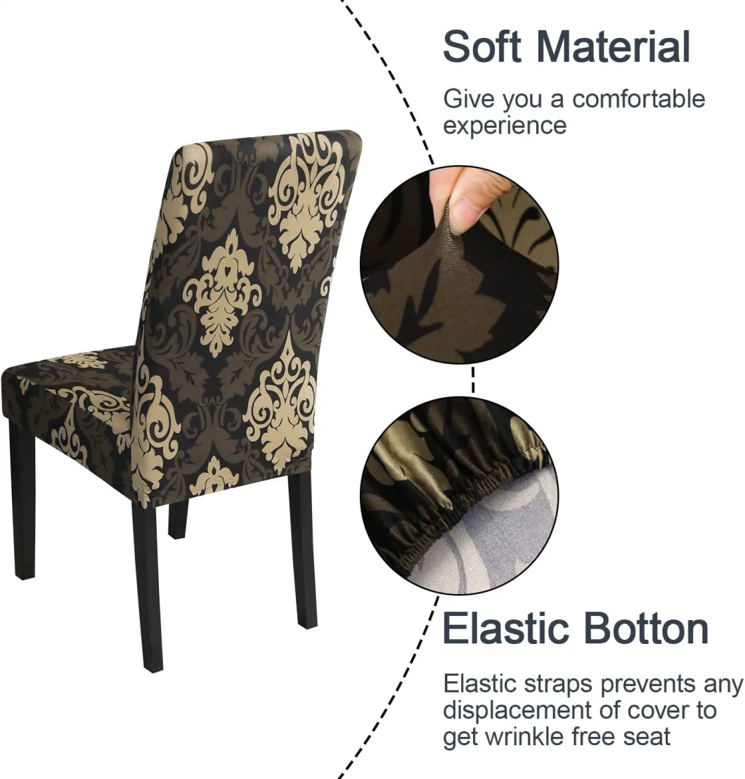 Digital Print Stretch Removable Washable Parsons Chair Slipcover Cover