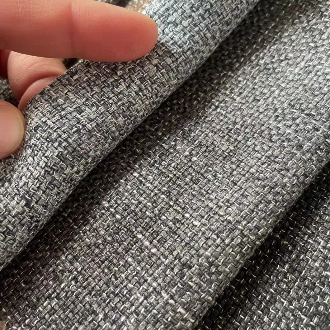 1-2USD Competitive Economic Linen Upholstery Material Furniture Fabric Sofa Cover Cloth (WH0125)