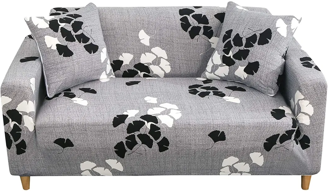 Sofa Covers, Modern Elastic Sofa Cover, Stretchy 1/2/3/4-Seater Couch Cover, Non-Slip, Flower Print, Furniture Protector, Slipcover