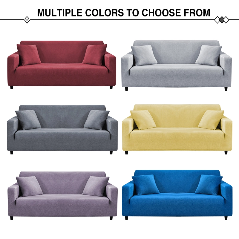 Sofa Cover 3 Seats Couch Covers Knitted Stretch Elastic Slipcover Sofa Covers