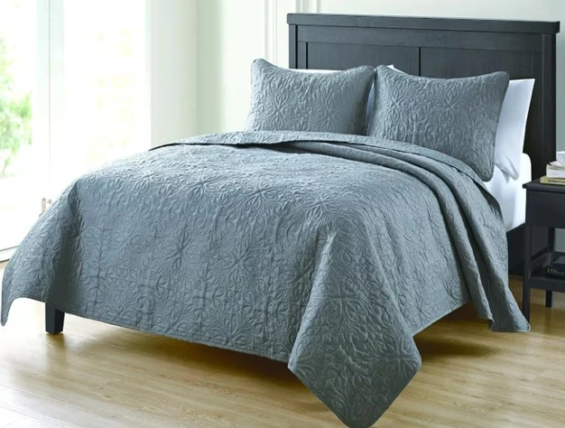 Microfiber Quilting Bed Cover Summer Air Conditioner with Pillowcase Washable Bedspread