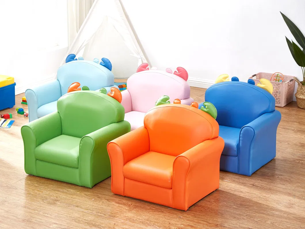 Colorful Cartoon Sofa, Day Care Center Sofa, Living and Reading Room Armchair, Best Selling Baby Sofa, Fabric Children Sofa, Wooden Kids Couch