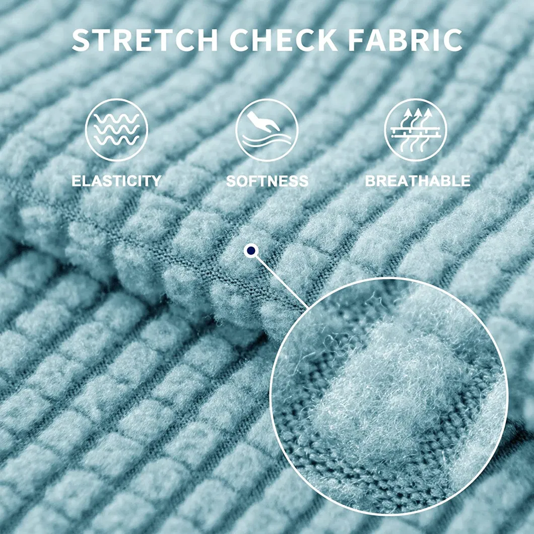 Stretch 1 Piece Sofa Cover with Jacquard Fabric