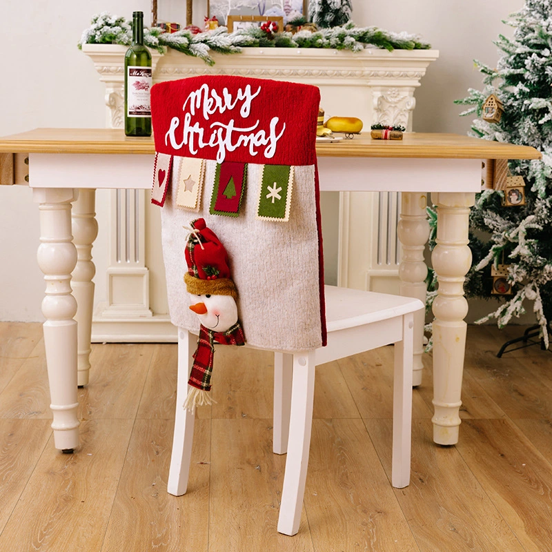 Christmas Decoration Items Christmas Cartoon Santa/ Snowman/ Elk Chair Cover