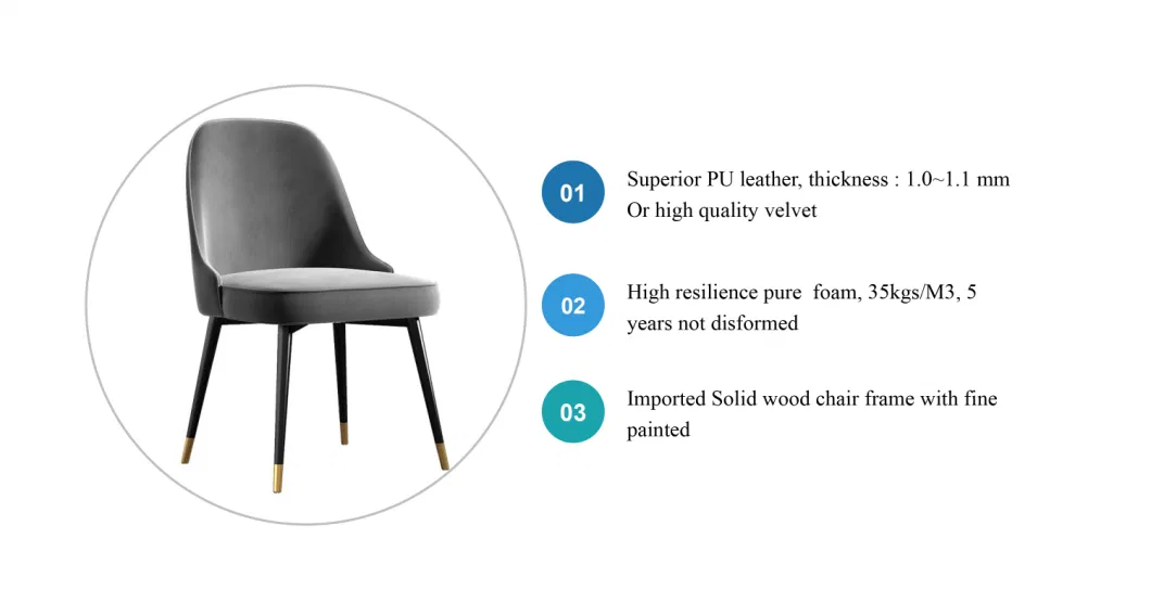 Zode Modern Home/Living Room/Office Accent Metal Dining Home Sets Velvet Furniture Side Chair Living Room Chairs
