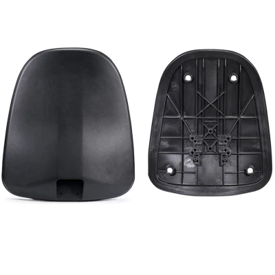 Schwarze Kunststoff-Rückenkomponenten Stuhl Abdeckungen für Computer Clerk Stuhl