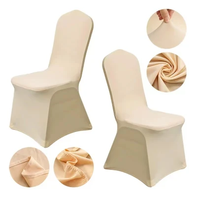 Abnehmbare Einfarbige Stuhl Abdeckung / Esszimmer Waschbaren Stretch-Stuhl Sitzbezug Slipcover