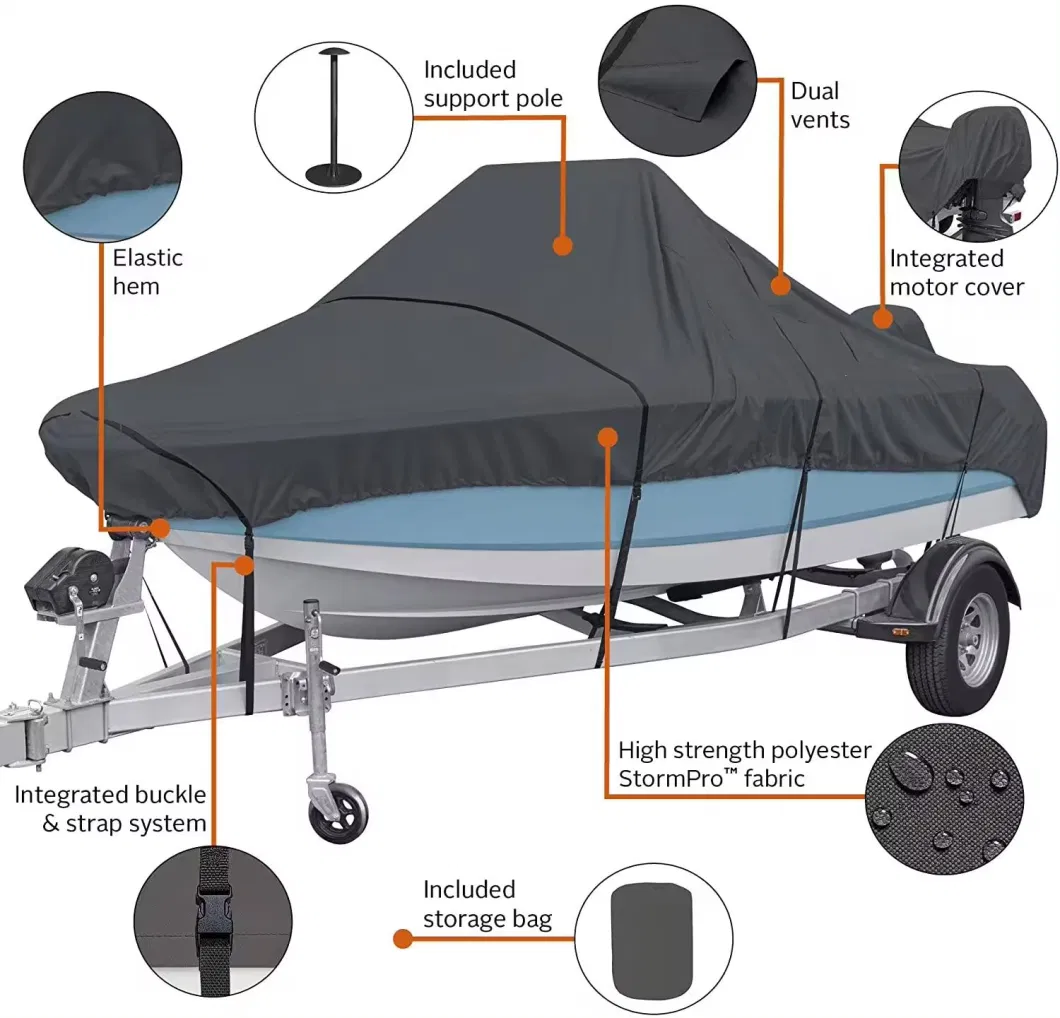 Hot Sale Waterproof UV Protection Breathable Boat Cover