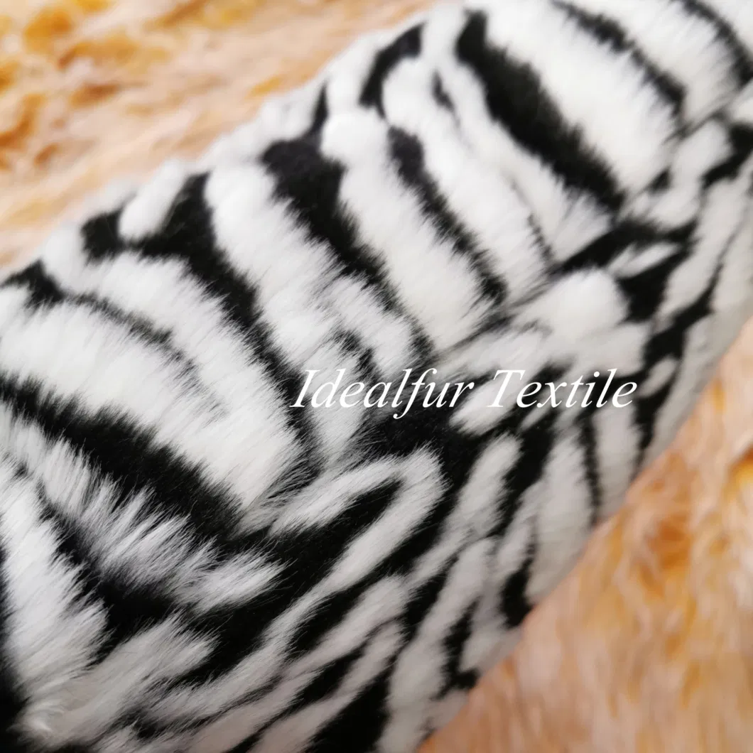 100% Polyester Fleece Custom Zebra-Stripe Decorative Pillow