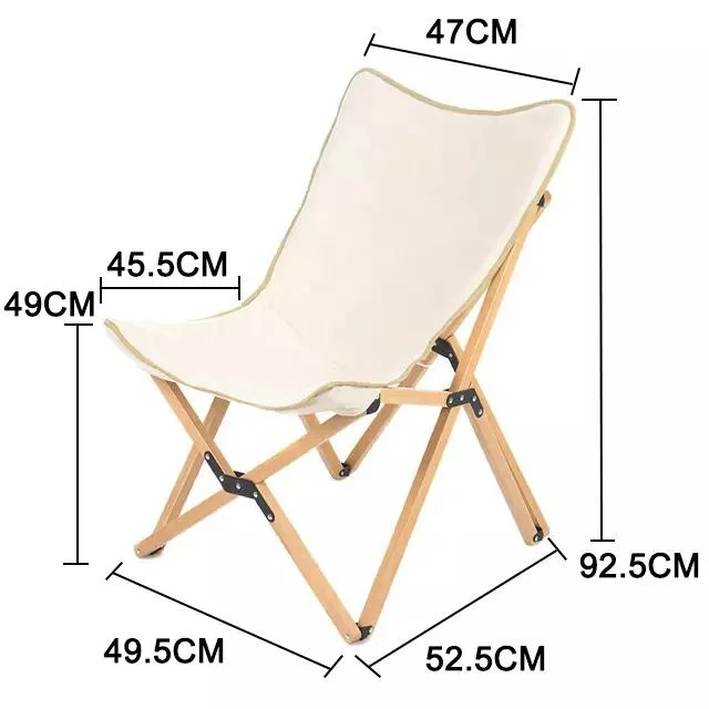 Customized Simple Aluminum Fram Collapsible Folding Heavy Duty Rocking Moon Camping Chair