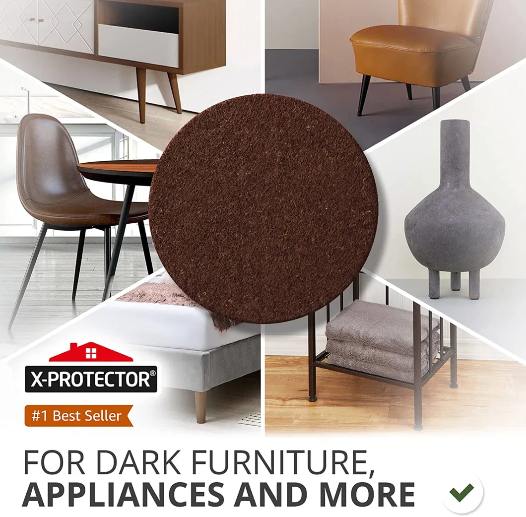 Silicone Chair Back-Floor Protector with Felt Chair Leg Cover for Hardwood Floor High Transparent Furniture Leg Coaster