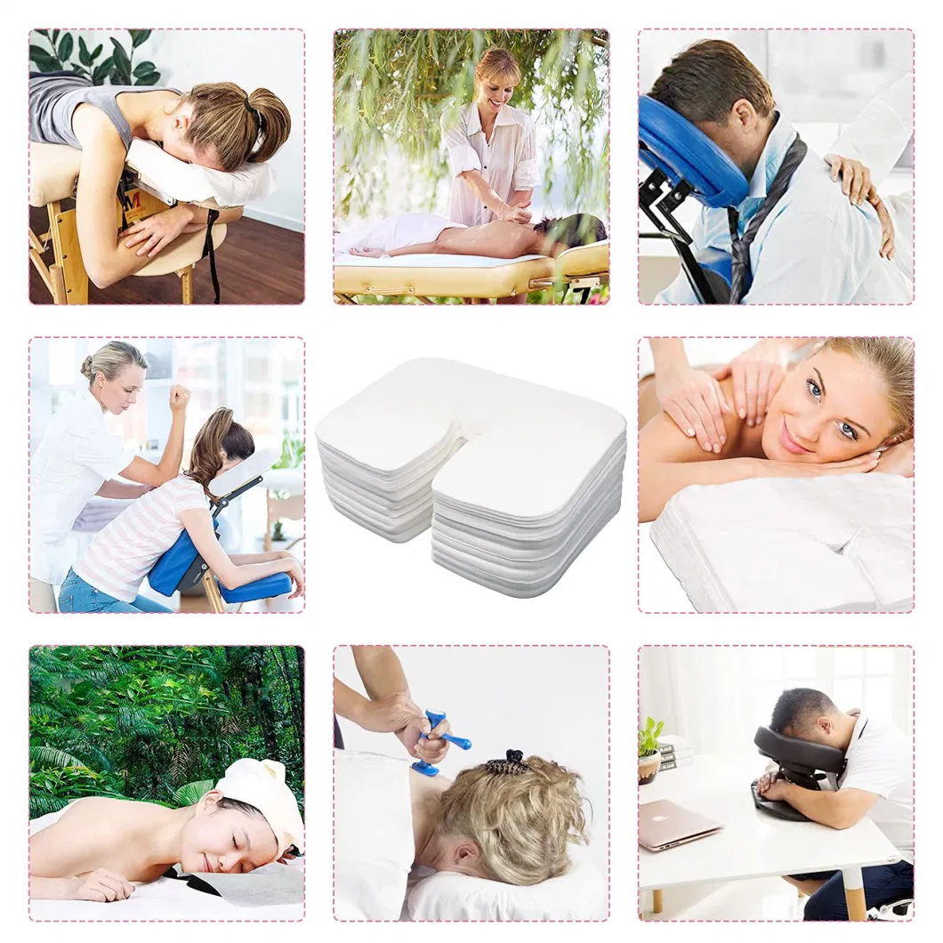 Dispsoable Soft Nonwoven Head Rest Cover for Massage Table