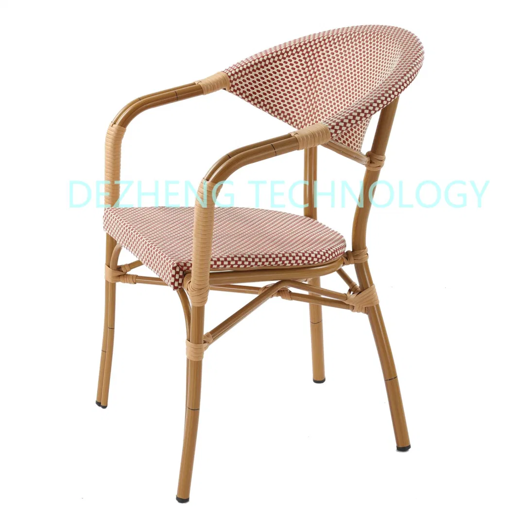 Designer Washable Portable Outdoor Nordic Rattan Stacking Dining Chair