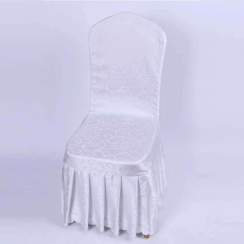 Jacquard Multi Design Colors Wedding Decorative White Seat Chair Cover