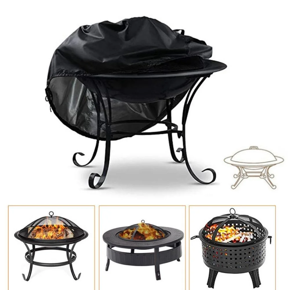 Fire Pit Cover Garden Furniture Cover Patio Garden Table Chair Shelter Sun Dust Snow Protector Bl19691