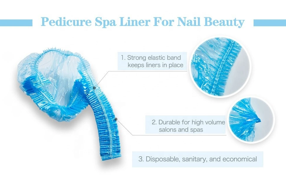 Wholesale Disposable PE Plastic Tub Liner Blue Transparent Bucket SPA Pedicure Liner