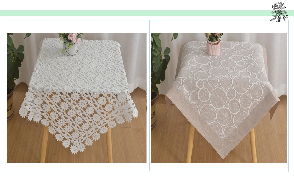 Table Wholesale Floral Pattern Jacquard Table Cover