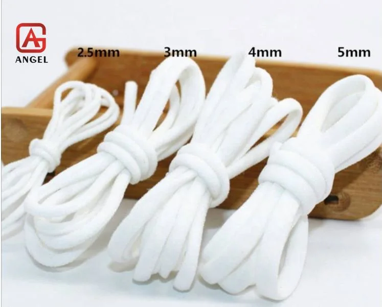 Mask Materials White Flat Ear Loop Elastic Ear Loop