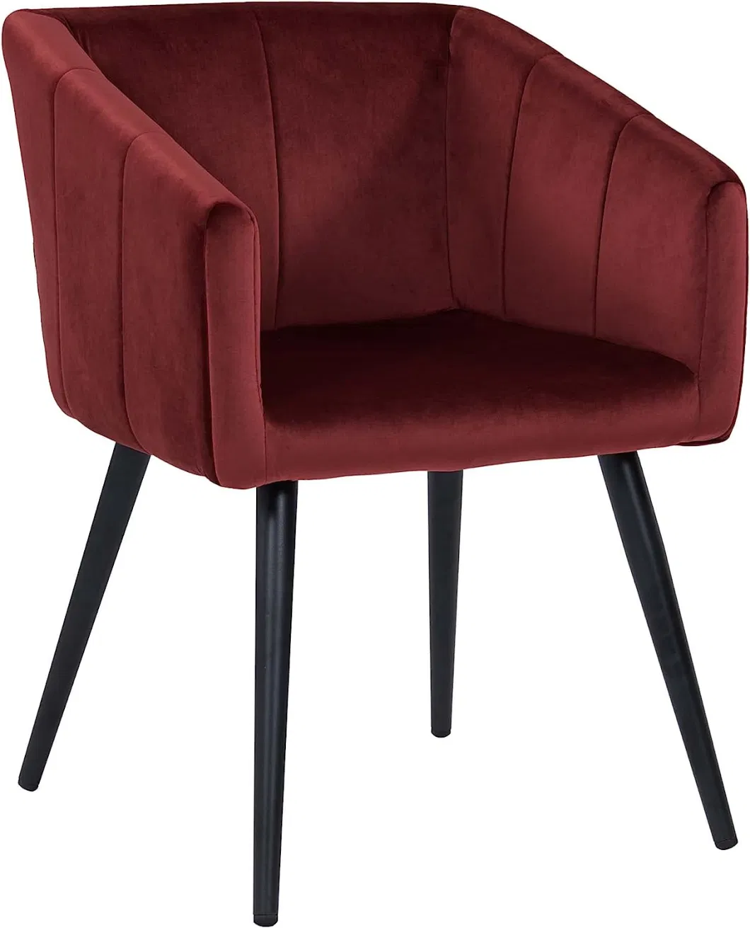 Sapphire Velvet Conference Armchairs Upholstered Dining Room armchair with Metal Legs