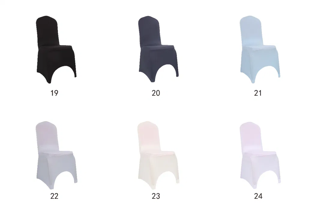 Strong Stretch Spandex Chair Cover with Arch for Wedding and Banquet