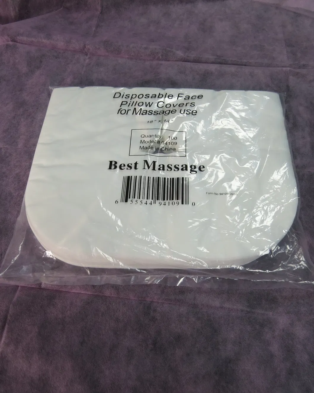 Head Rest Cover Massage Table Chair Non Woven U Shape Pillow Cover Disposable Face Cover