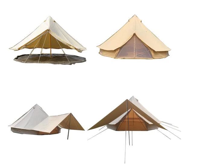 5 M Cotton Canvas Bell Teepee Tent for Glamping