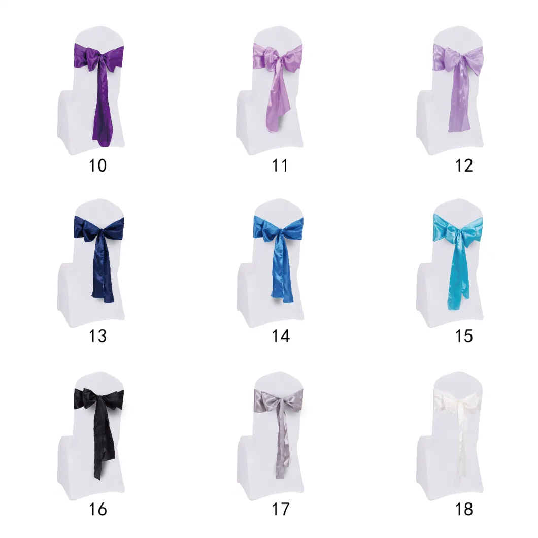 Decorational Satin Sashes for Chair of Wedding and Banquet