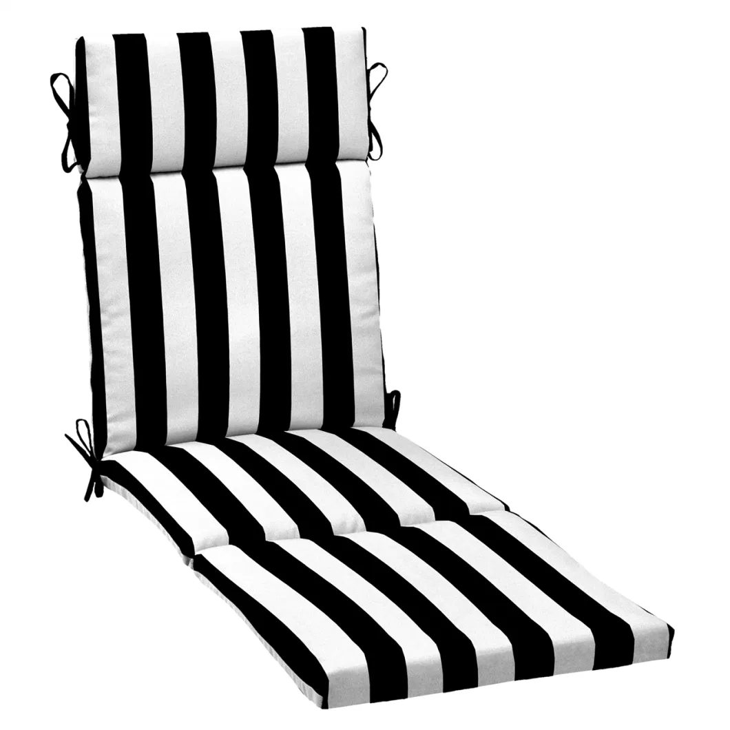 Pool Sunbed Cushionsoutdoor Sunlouger Cushion with Stripe Color