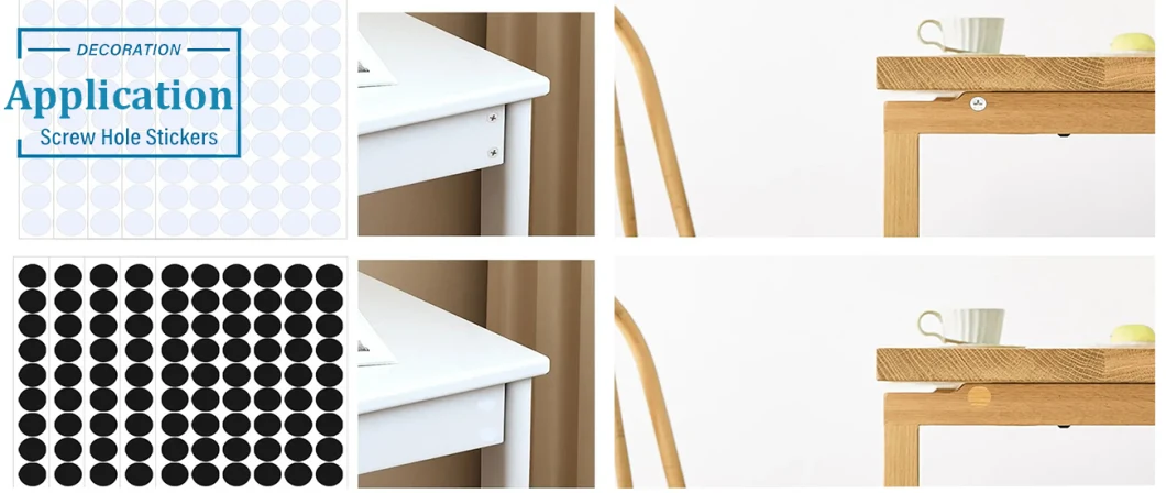 Protective Furniture Screw Hole Sample Customization PVC Fastcaps 0.47 Inch Rift Sawn White Oak PVC Screw Covers Caps