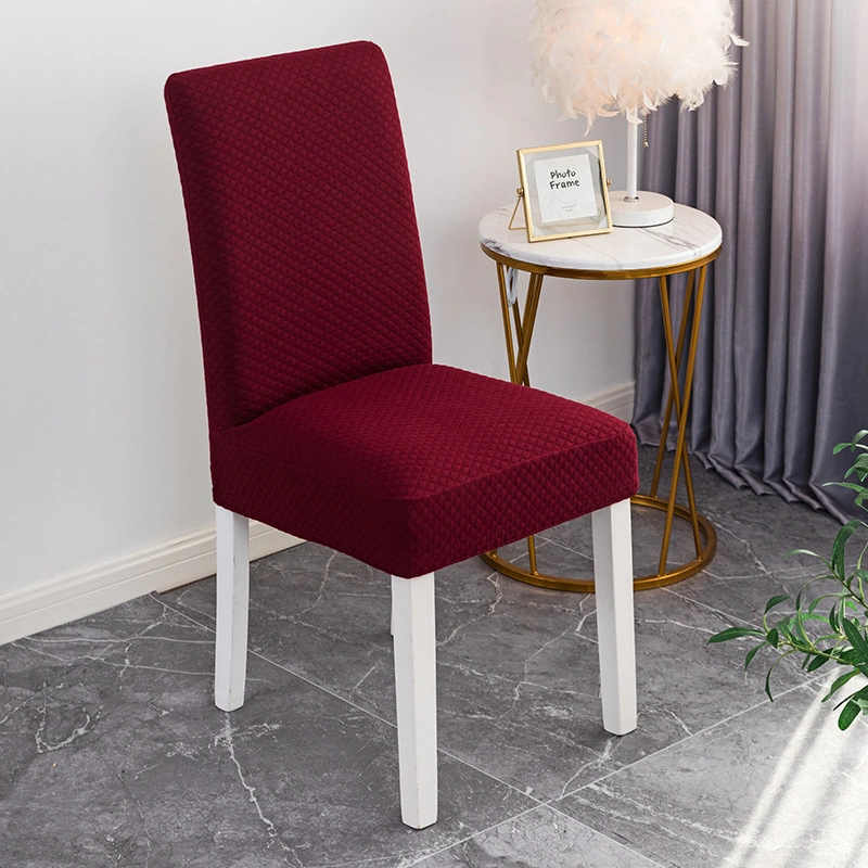 Jacquard Velvet Elastic Stretchable Chair Covers for Dining Room Wedding Banquet