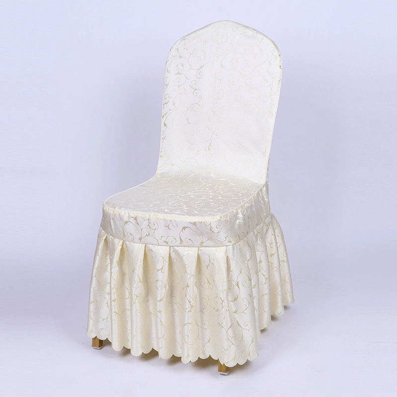 Jacquard Multi Design Colors Wedding Decorative White Seat Chair Cover