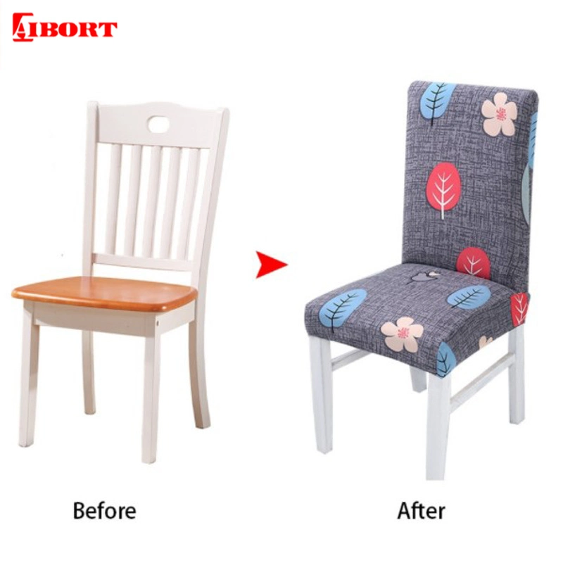 Aibort Wholesale Cushion Elastic Integrated Universal Dining Room Chair Covers