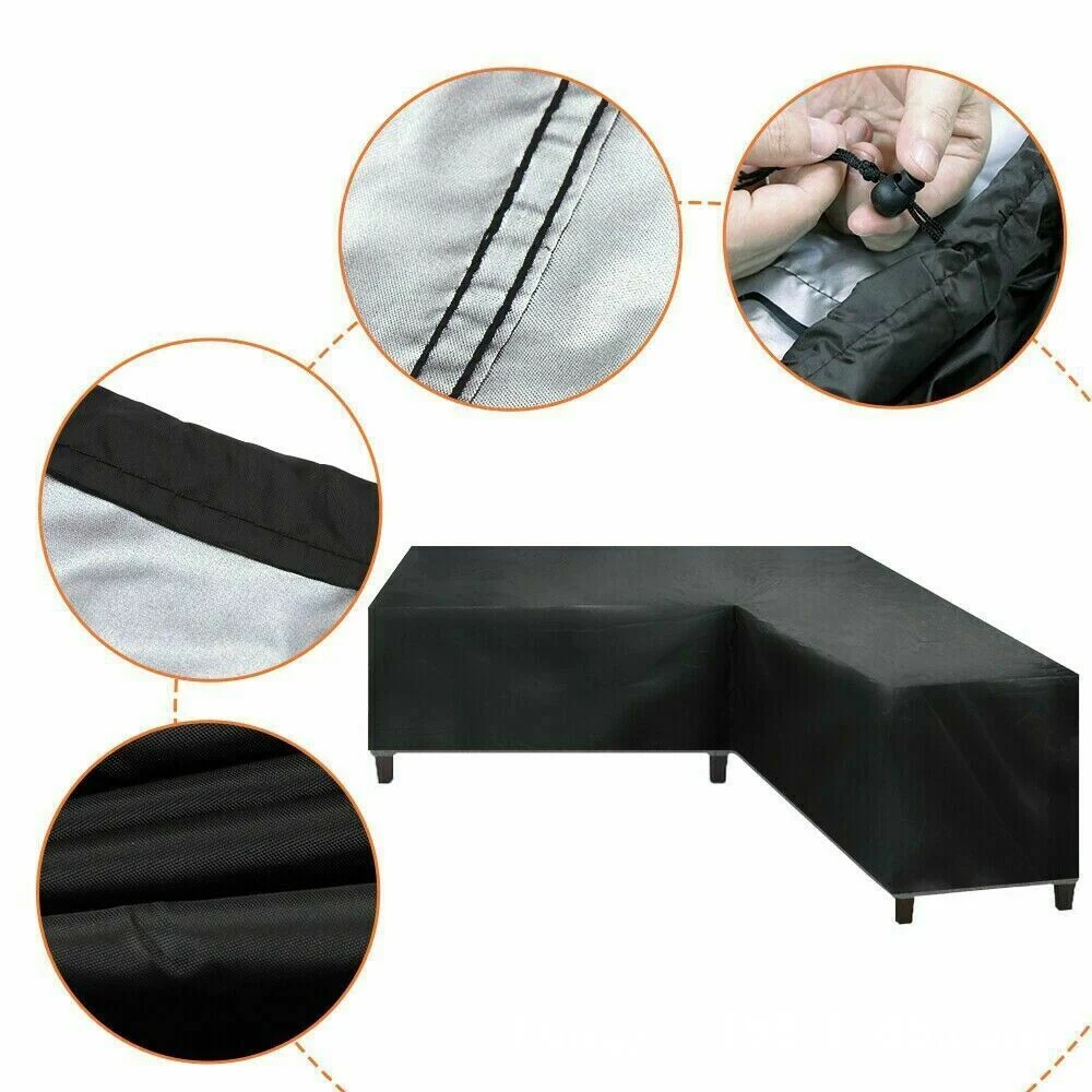 Outdoor Garden Furniture 210d Oxford Cloth Black Outdoor Cover